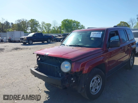 2017 Jeep Patriot Sport with VIN 1C4NJPBB8HD103682, listed as a IAAI auction lot 42001898 with 204,000 mi miles. Bid and sale history available at carsss.com. Image 21.