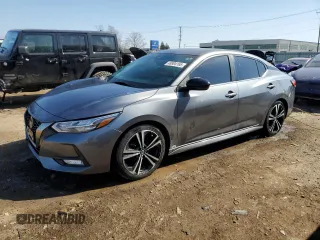 2021 Nissan Sentra SR with VIN 3N1AB8DVXMY242179, listed as a Copart auction lot 48804165 with 54,948 mi miles and Salvage Title. Bid and sale history available at carsss.com. Image 1.