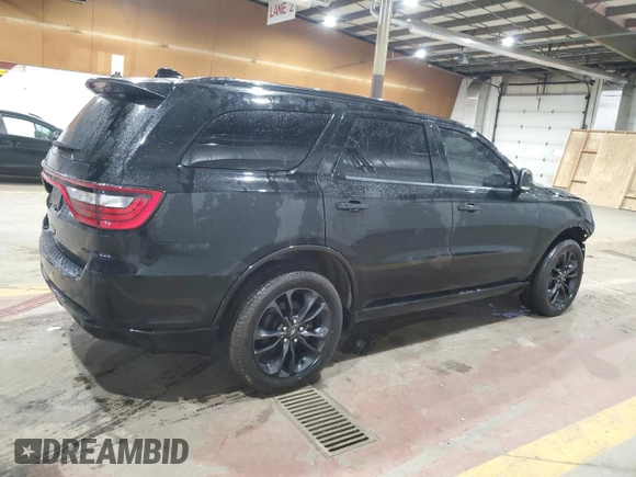 2021 Dodge Durango GT Plus with VIN 1C4RDJDG9MC849122, listed as a Copart auction lot 48773215 with 42,458 mi miles and Salvage Title. Bid and sale history available at carsss.com. Image 3.