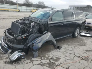 2018 Chevrolet Suburban LT with VIN 1GNSKHKC2JR338352, listed as a Copart auction lot 84706744 with 106,827 mi miles and Salvage Title. Bid and sale history available at carsss.com. Image 1.
