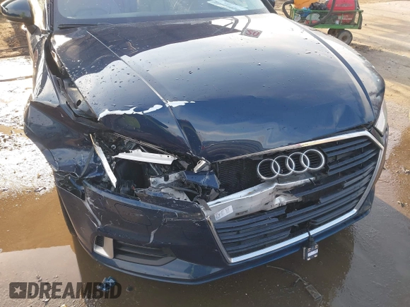 2018 Audi A3 Sedan Premium with VIN WAUAUGFFXJ1022965, listed as a IAAI auction lot 41533808 with 62,212 mi miles. Bid and sale history available at carsss.com. Image 17.