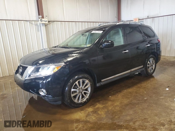 2013 Nissan Pathfinder Platinum with VIN 5N1AR2MM5DC637162, listed as a Copart auction lot 62427595 with 167,130 mi miles and Salvage title. Bid and sale history available at DreamBid. Image 1.