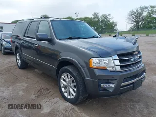 2017 Ford Expedition Max Limited z VIN 1FMJK2AT5HEA83017, wystawiony jako IAAI lot #42293805 z przebiegiem 122 712 mil mil oraz . Historia ofert i sprzedaży dostępna na DreamBid. Obrazek 1.