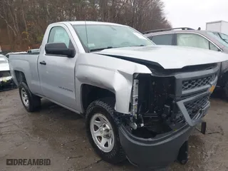 2014 Chevrolet Silverado 1500 Work Truck with VIN 1GCNCPEH4EZ231913, listed as a IAAI auction lot 41840013 with 1 mi miles. Bid and sale history available at carsss.com. Image 1.