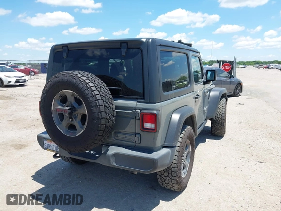 2021 Jeep Wrangler Sport S z VIN 1C4HJXAG8MW569220, wystawiony jako IAAI lot #42213316 z przebiegiem 41 284 mil mil oraz . Historia ofert i sprzedaży dostępna na DreamBid. Obrazek 4.