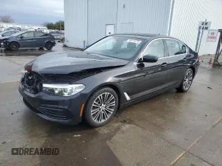 2019 BMW 5 Series 530i with VIN WBAJA5C55KWW07708, listed as a Copart auction lot 45111275 with 42,363 mi miles and Salvage Title. Bid and sale history available at carsss.com. Image 1.
