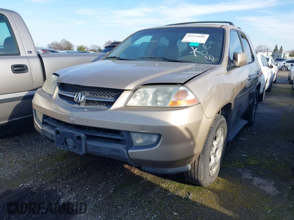 2002 Acura MDX Touring Pkg with VIN 2HNYD18642H516246, listed as a IAAI auction lot 41574486 with 256,108 mi miles. Bid and sale history available at carsss.com. Image 2.