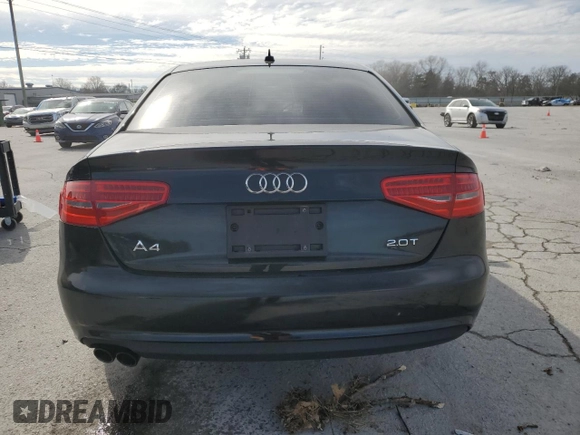 2013 Audi A4 Premium with VIN WAUAFAFLXDA061489, listed as a Copart auction lot 45212555 with 136,410 mi miles and Salvage Title. Bid and sale history available at carsss.com. Image 6.