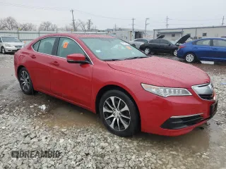 2017 Acura TLX with VIN 19UUB1F3XHA003742, listed as a Copart auction lot 47879745 with 0 mi miles and Salvage Title. Bid and sale history available at carsss.com. Image 4.