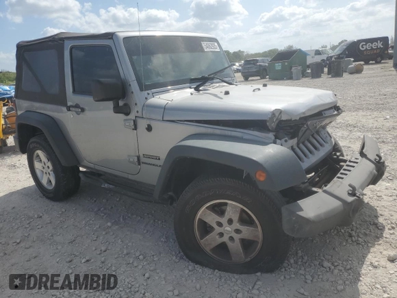 2015 Jeep Wrangler Sport with VIN 1C4AJWAG1FL745444, listed as a Copart auction lot 54062935 with 175,998 mi miles and Salvage Title. Bid and sale history available at carsss.com. Image 4.