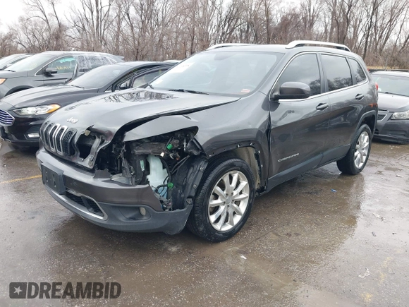 2017 Jeep Cherokee Limited with VIN 1C4PJLDB3HW518184, listed as a IAAI auction lot 41198338 with 172,094 mi miles. Bid and sale history available at carsss.com. Image 17.