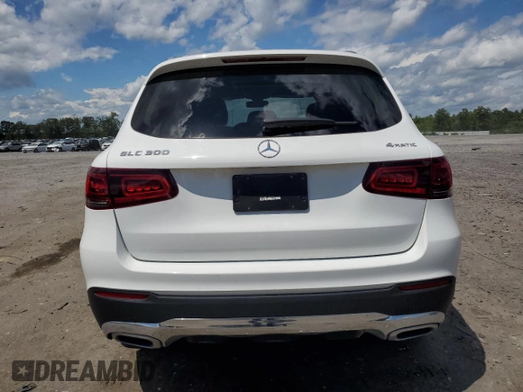 2020 Mercedes-Benz GLC 300 with VIN WDC0G8EB2LF723901, listed as a Copart auction lot 61234725 with 44,080 mi miles and Salvage title. Bid and sale history available at DreamBid. Image 6.