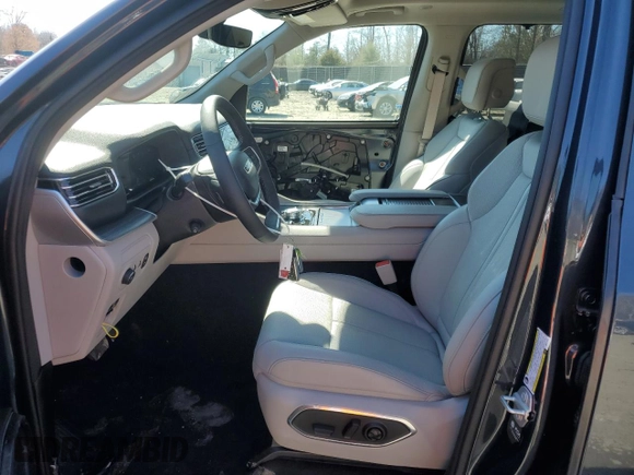2024 Jeep Wagoneer Series III with VIN 1C4SJVDP7RS141272, listed as a Copart auction lot 48513145 with 195 mi miles and Salvage Title. Bid and sale history available at DreamBid. Image 7.