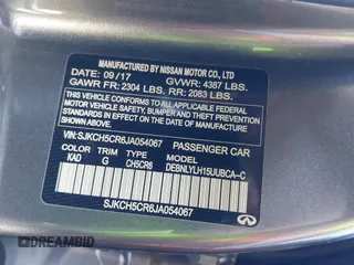 2018 Infiniti QX30 Luxury с VIN SJKCH5CR6JA054067, выставлен на аукционе IAAI как лот 41691347 с пробегом 120 453 миль миль и . История ставок и продаж доступна на DreamBid. Изображение 9.