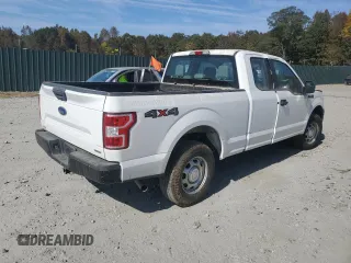2020 Ford F-150 XL with VIN 1FTEX1EP6LFC09953, listed as a Copart auction lot 75916434 with 75,350 mi miles and Salvage Title. Bid and sale history available at carsss.com. Image 3.