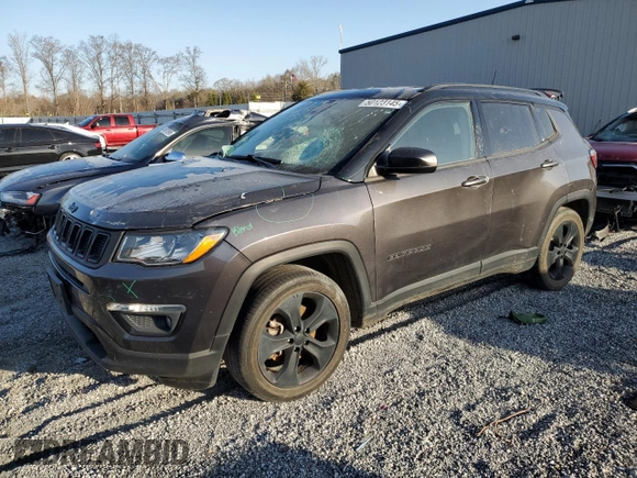 2020 Jeep Compass Altitude with VIN 3C4NJCBB9LT176748, listed as a Copart auction lot 50123145 with 87,018 mi miles and Clean Title. Bid and sale history available at carsss.com. Image 1.