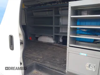 2018 Chevrolet Express Cargo Van with VIN 1GCWGAFP1J1322142, listed as a IAAI auction lot 41952498 with 155,218 mi miles. Bid and sale history available at carsss.com. Image 8.
