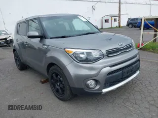 2018 Kia Soul + with VIN KNDJP3A52J7602662, listed as a IAAI auction lot 42014883 with 67,164 mi miles. Bid and sale history available at carsss.com. Image 1.