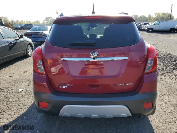 2014 Buick Encore Leather with VIN KL4CJCSB2EB560327, listed as a Copart auction lot 53382065 with 101,964 mi miles and Salvage Title. Bid and sale history available at carsss.com. Image 6.