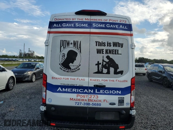 2019 Ford Transit Passenger XL with VIN 1FBAX2XM5KKB04435, listed as a Copart auction lot 43841485 with 8,995 mi miles and Non Repairable. Bid and sale history available at carsss.com. Image 6.