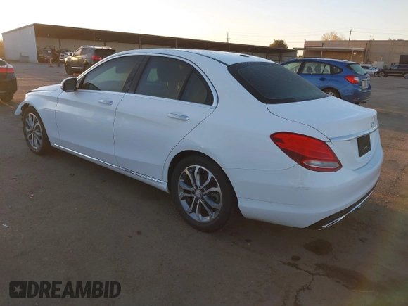 2016 Mercedes-Benz C 300 with VIN 55SWF4JBXGU162678, listed as a IAAI auction lot 41877653 with 132,830 mi miles and . Bid and sale history available at carsss.com. Image 3.