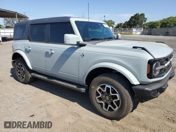 2024 Ford Bronco Outer Banks with VIN 1FMEE8BP4RLA20694, listed as a Copart auction lot 74290774 with 12,707 mi miles and Salvage Title. Bid and sale history available at DreamBid. Image 4.