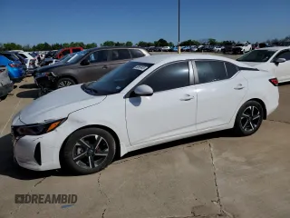2024 Nissan Sentra SV z VIN 3N1AB8CV4RY362195, wystawiony jako Copart lot #52987425 z przebiegiem 13 421 mil mil oraz Szkoda całkowita • Salvage title. Historia ofert i sprzedaży dostępna na DreamBid. Obrazek 1.