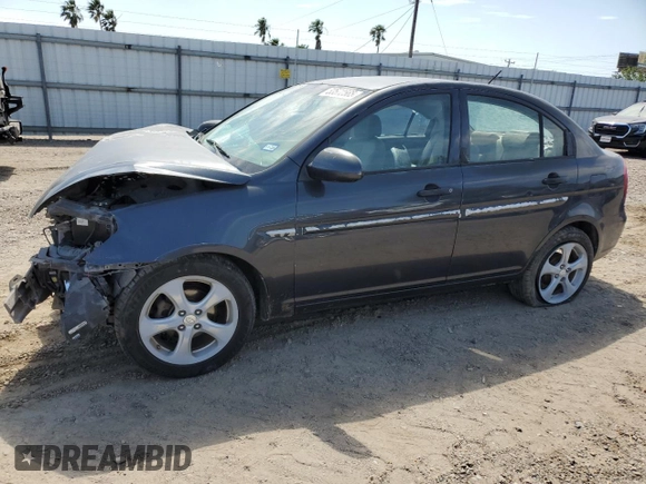2008 Hyundai Accent GLS with VIN KMHCN46C98U243362, listed as a Copart auction lot 53572565 with 192,980 mi miles and Salvage title. Bid and sale history available at DreamBid. Image 1.