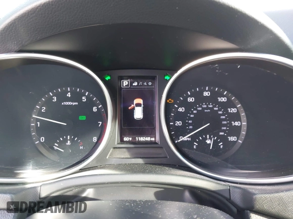 2017 Hyundai Santa Fe Sport 2.0T with VIN 5XYZU4LA0HG487276, listed as a IAAI auction lot 41441697 with 118,248 mi miles. Bid and sale history available at carsss.com. Image 7.