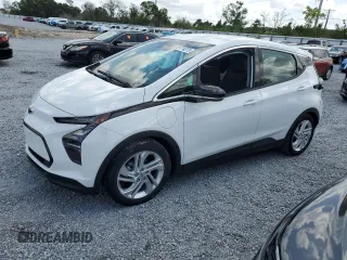 2023 Chevrolet Bolt EV 1LT with VIN 1G1FW6S06P4132944, listed as a Copart auction lot 51714275 with 21,874 mi miles and Clean Title. Bid and sale history available at carsss.com. Image 1.