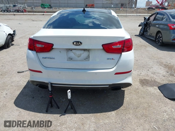2015 Kia Optima SX Turbo with VIN 5XXGR4A68FG411149, listed as a IAAI auction lot 42451249 with 246,125 mi miles and . Bid and sale history available at DreamBid. Image 16.