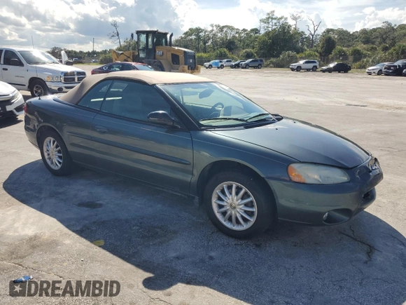 2003 Chrysler Sebring with VIN 1C3EL55T13N526050, listed as a Copart auction lot 72701534 with 87,624 mi miles and Salvage Title. Bid and sale history available at DreamBid. Image 4.