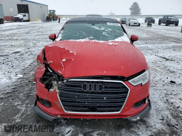 2017 Audi A3 Sedan Premium with VIN WAUAUGFF4H1036323, listed as a Copart auction lot 45706635 with 88,266 mi miles and Salvage Title. Bid and sale history available at carsss.com. Image 5.