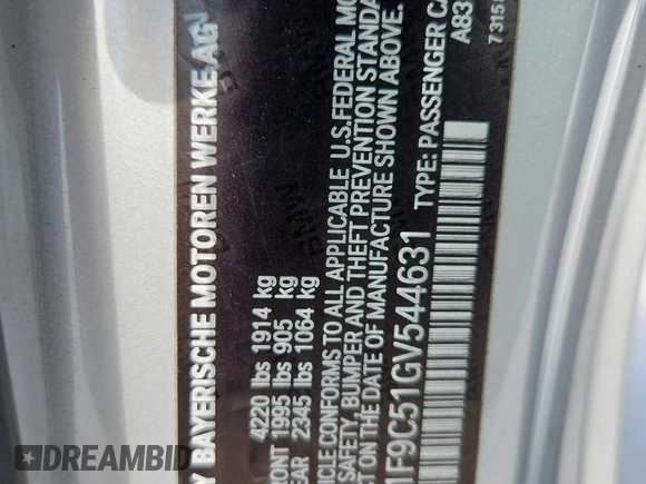 2016 BMW 2 Series 228i z VIN WBA1F9C51GV544631, wystawiony jako Copart lot #63320025 z przebiegiem 80 116 mil mil oraz Szkoda całkowita • Salvage title. Historia ofert i sprzedaży dostępna na DreamBid. Obrazek 12.