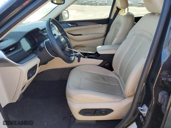 2021 Jeep Grand Cherokee L Limited with VIN 1C4RJJBG0M8203949, listed as a Copart auction lot 43706245 with 0 mi miles and Salvage Title. Bid and sale history available at carsss.com. Image 7.