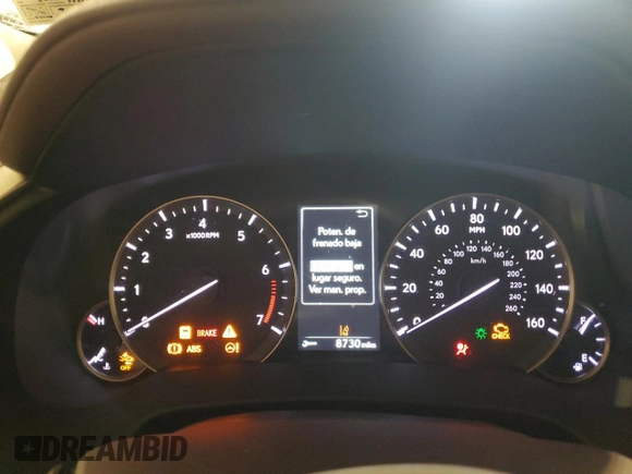 2020 Lexus RX with VIN 2T2HZMDA1LC228727, listed as a Copart auction lot 52882055 with 8,730 mi miles and Salvage Title. Bid and sale history available at carsss.com. Image 9.