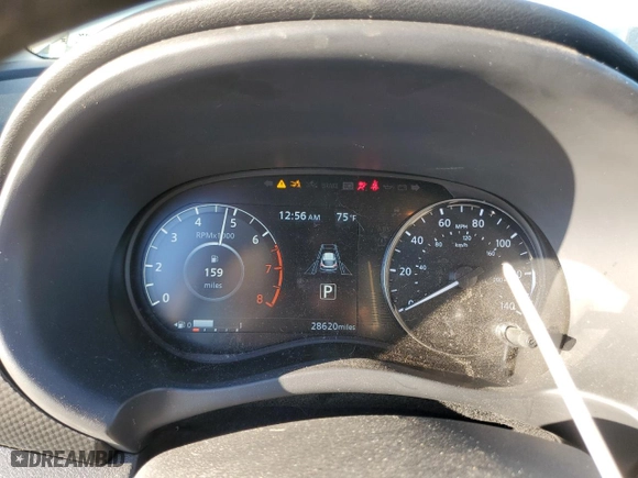 2024 Nissan Kicks SV with VIN 3N1CP5CV1RL470229, listed as a Copart auction lot 47281555 with 28,620 mi miles and Salvage Title. Bid and sale history available at carsss.com. Image 9.