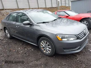2015 Volkswagen Passat 1.8T Wolfsburg Ed with VIN 1VWAT7A34FC047968, listed as a IAAI auction lot 41988707 with 113,136 mi miles. Bid and sale history available at carsss.com. Image 1.