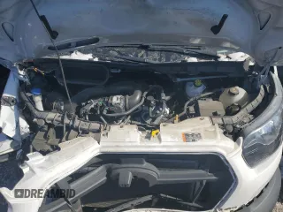 2021 Ford Transit Cargo with VIN 1FTBW3X80MKA65719, listed as a Copart auction lot 46343285 with 85,486 mi miles and Salvage Title. Bid and sale history available at carsss.com. Image 12.