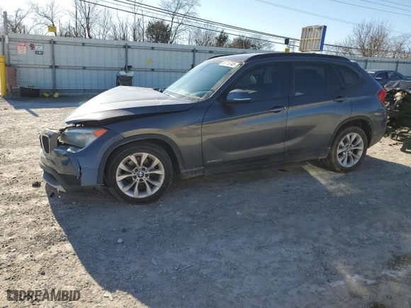 2013 BMW X1 xDrive28i with VIN WBAVL1C58DVR85146, listed as a Copart auction lot 46715745 with 104,949 mi miles and Salvage Title. Bid and sale history available at carsss.com. Image 1.