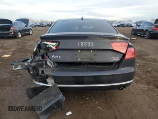 2012 Audi A8 with VIN WAURVAFD0CN025493, listed as a Copart auction lot 86454994 with 142,779 mi miles and Salvage Title. Bid and sale history available at DreamBid. Image 6.