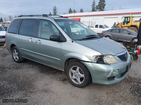 2003 Mazda MPV LX with VIN JM3LW28A730338415, listed as a IAAI auction lot 41741593 with 206,877 mi miles. Bid and sale history available at carsss.com. Image 1.