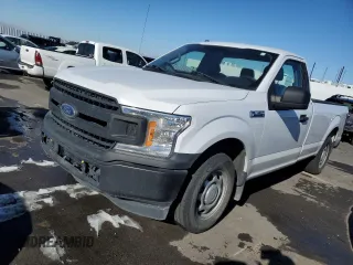 2018 Ford F-150 XL with VIN 1FTMF1CP9JKF77937, listed as a Copart auction lot 42721185 with 96,419 mi miles and Salvage title. Bid and sale history available at DreamBid. Image 1.