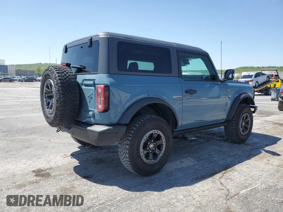 2021 Ford Bronco with VIN 1FMDE5CH1MLA60600, listed as a Copart auction lot 54076135 with 39,526 mi miles and Salvage title. Bid and sale history available at DreamBid. Image 3.