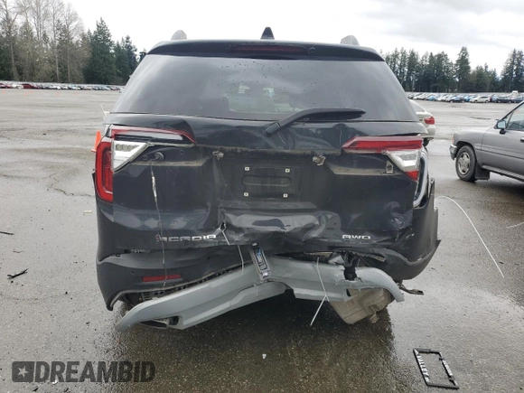 2020 GMC Acadia SLT with VIN 1GKKNULS6LZ182791, listed as a Copart auction lot 50837805 with 36,972 mi miles and Salvage Title. Bid and sale history available at DreamBid. Image 6.