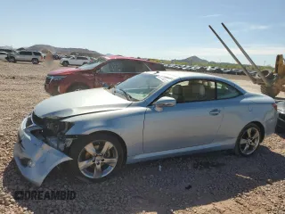 2010 Lexus IS 250 C z VIN JTHFF2C28A2513695, wystawiony jako Copart lot #53727825 z przebiegiem 47 955 mil mil oraz Szkoda całkowita • Salvage title. Historia ofert i sprzedaży dostępna na DreamBid. Obrazek 1.