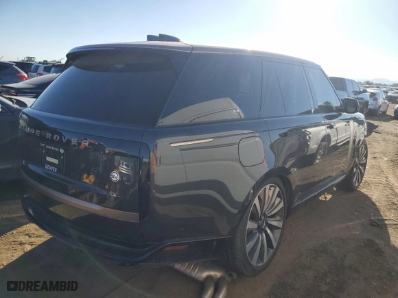 2023 Land Rover Range Rover SV with VIN SALKU9E78PA038158, listed as a Copart auction lot 67735674 with 0 mi miles and Salvage Title. Bid and sale history available at carsss.com. Image 3.