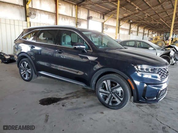 2023 Kia Sorento Plug-In Hybrid SX Prestige with VIN KNDRMDLH9P5198305, listed as a Copart auction lot 85779764 with 20,260 mi miles and Salvage Title. Bid and sale history available at carsss.com. Image 4.