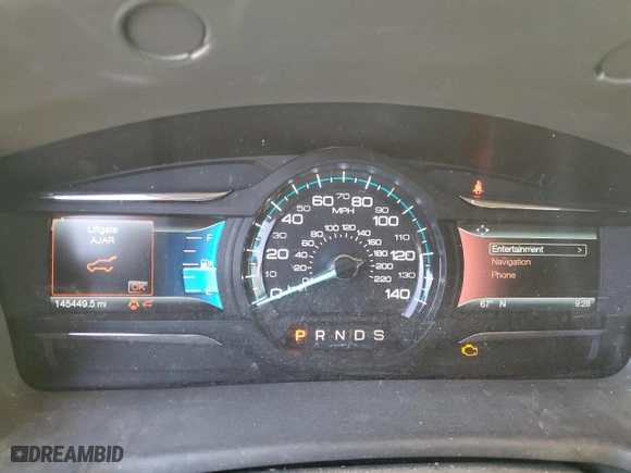 2016 Ford Flex SEL with VIN 2FMGK5C8XGBA11583, listed as a Copart auction lot 43428455 with 145,449 mi miles and Salvage Title. Bid and sale history available at carsss.com. Image 9.