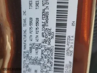 2015 Toyota Tundra 4WD Truck Platinum with VIN 5TFAW5F16FX435511, listed as a Copart auction lot 49700085 with 111,900 mi miles and Salvage Title. Bid and sale history available at carsss.com. Image 14.